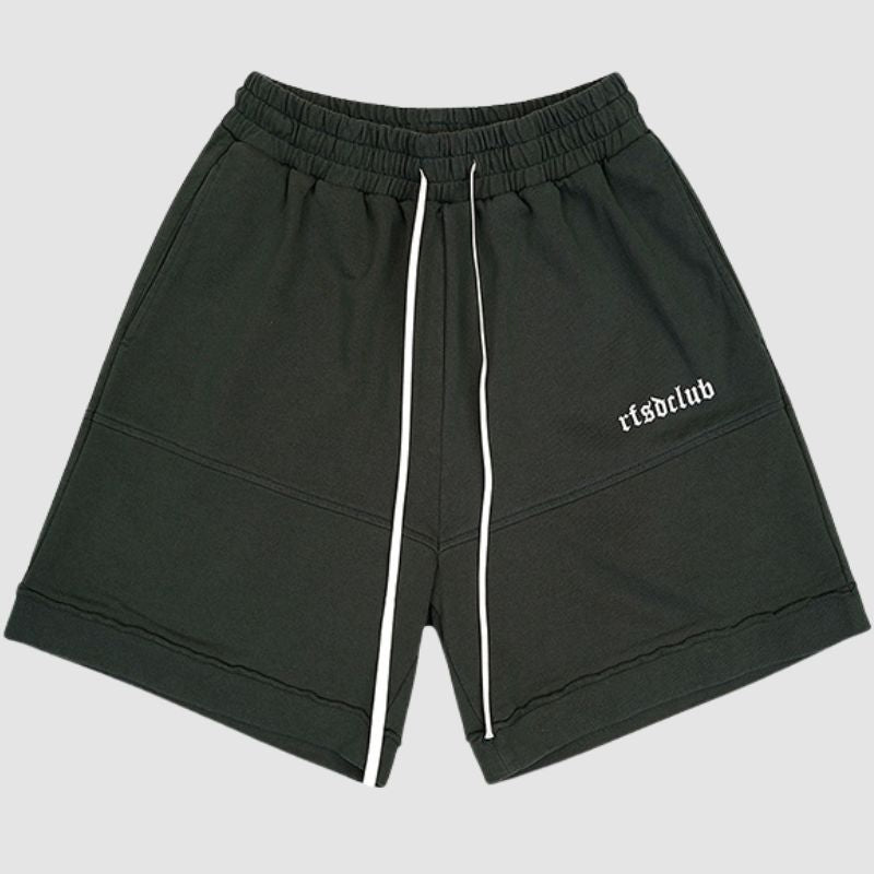 Solid Color Drawstring Shorts