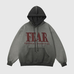 Letter Printed Design Hoodies