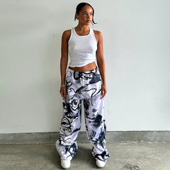 Graffiti 3D Digital Printed Casual Pants