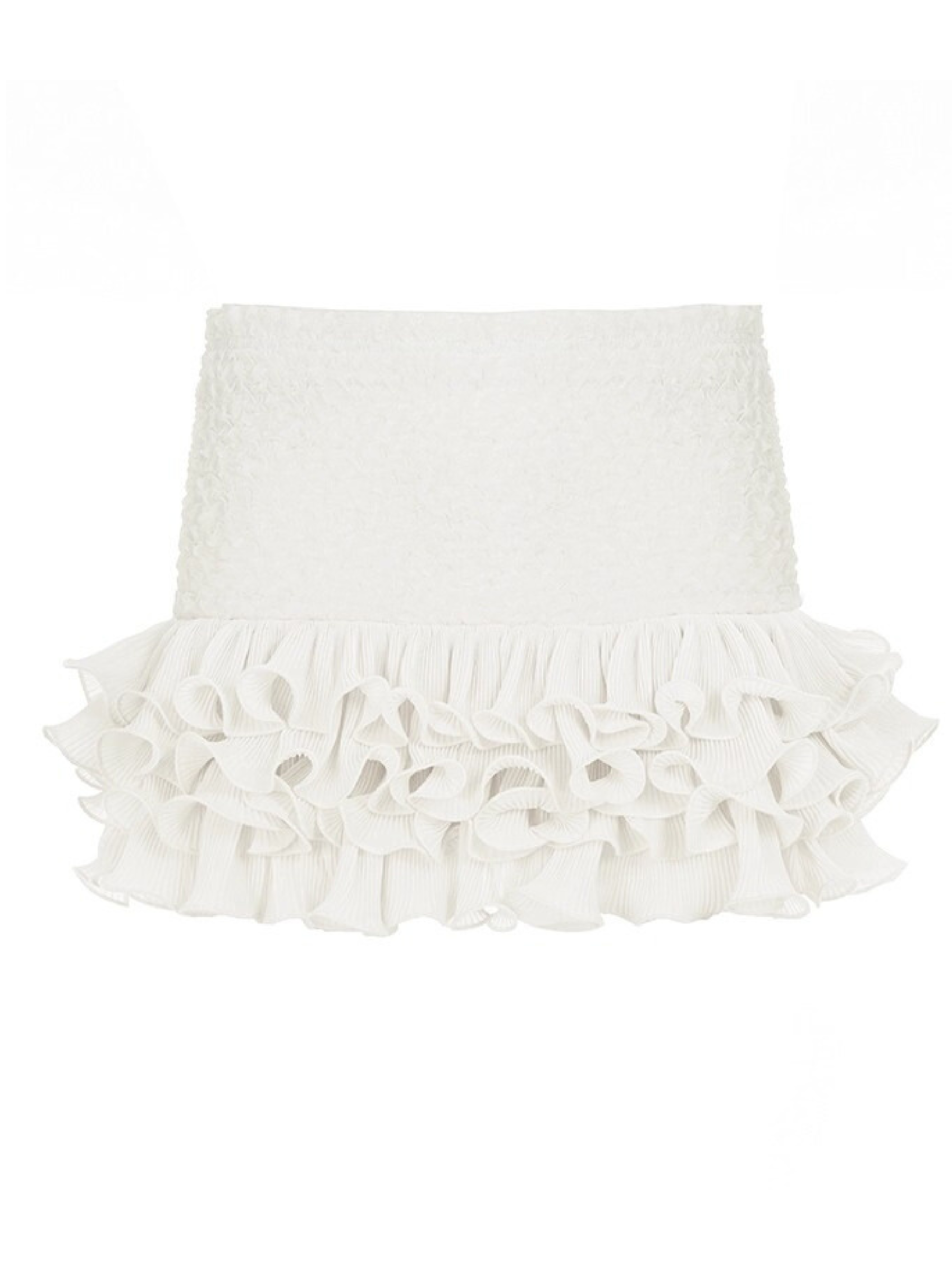 Neila Smocked Pleated Mini Skirt
