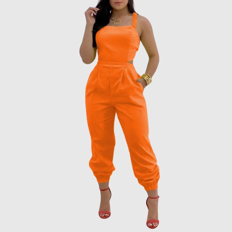 Halter Backless High Waist Jumpsuit