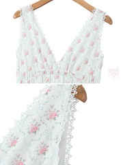 Rosalynn Lace-Trimmed Mini Dress
