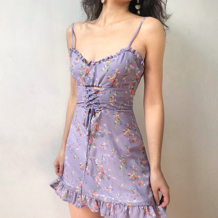 Lavender Floral Frannie Dress