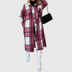 Woolen Plaid Long Shirts