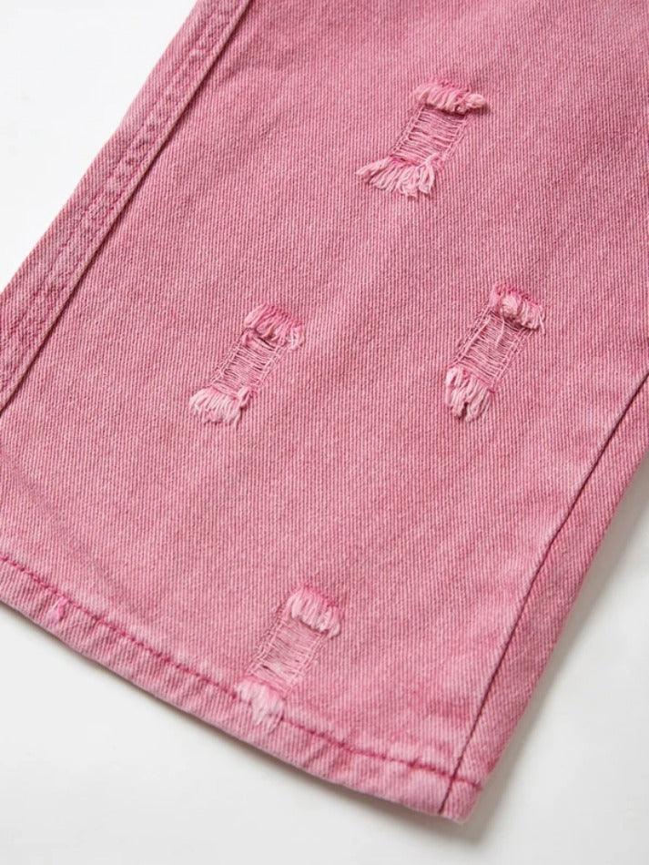 Y2K Multi Pocket Ripped Cargo Jeans