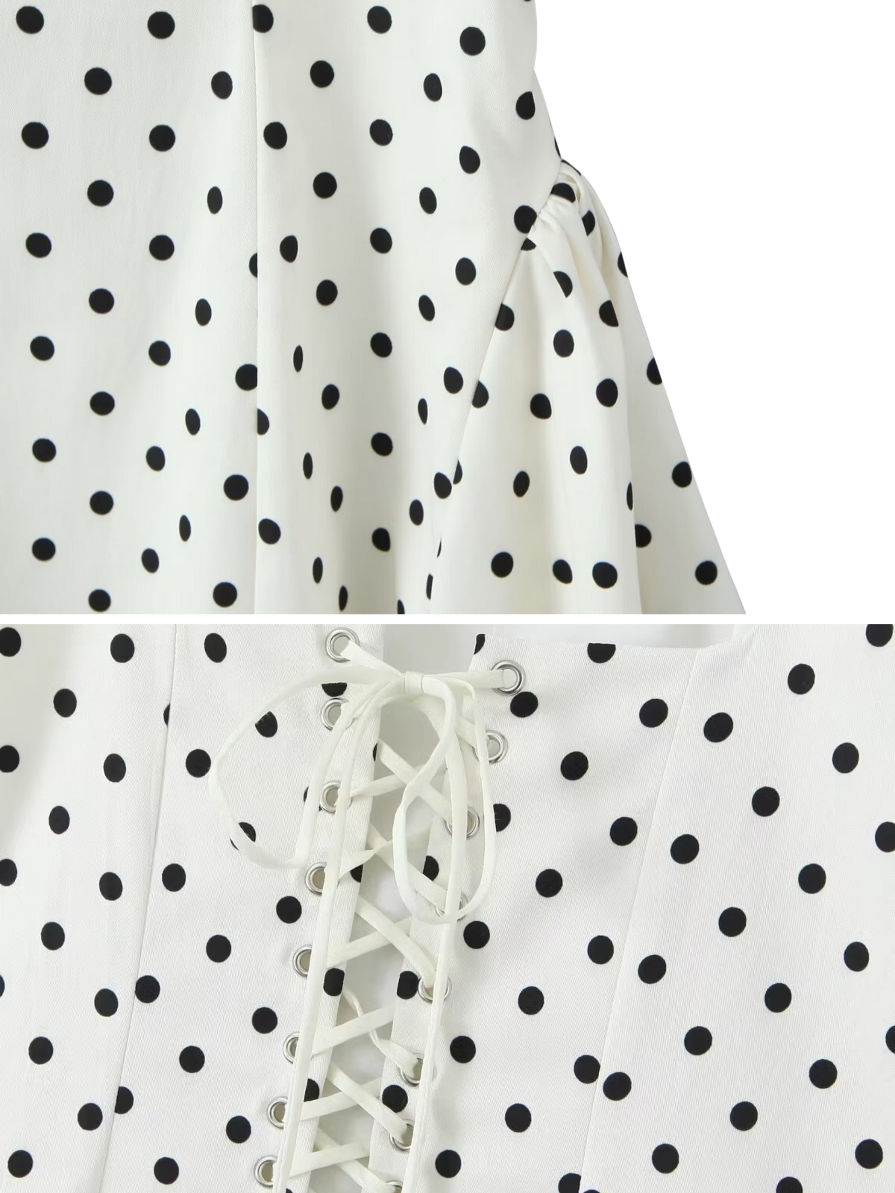 Sabrina Polka-Dot Mini Dress