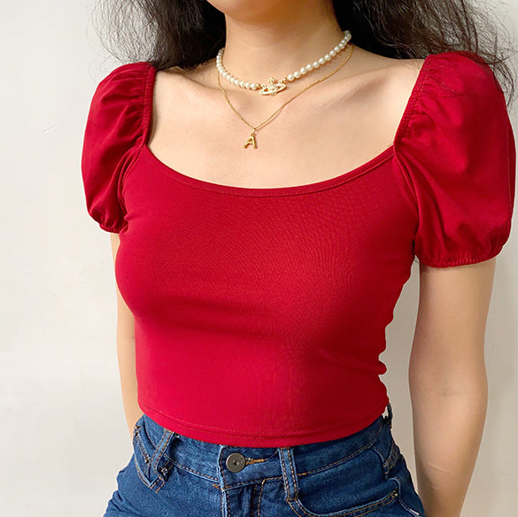 Italian Bubble Sleeve Top