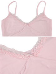 Farah Lace Trim Basic Tank Top