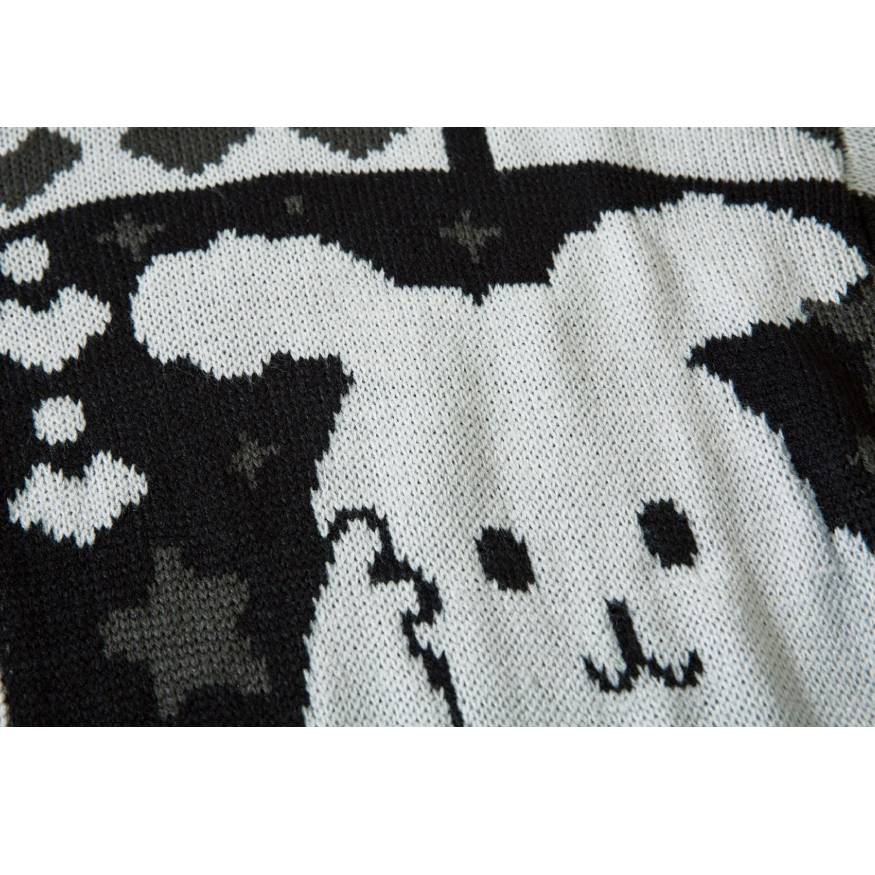 Lovely Rabbit Printed Sweater