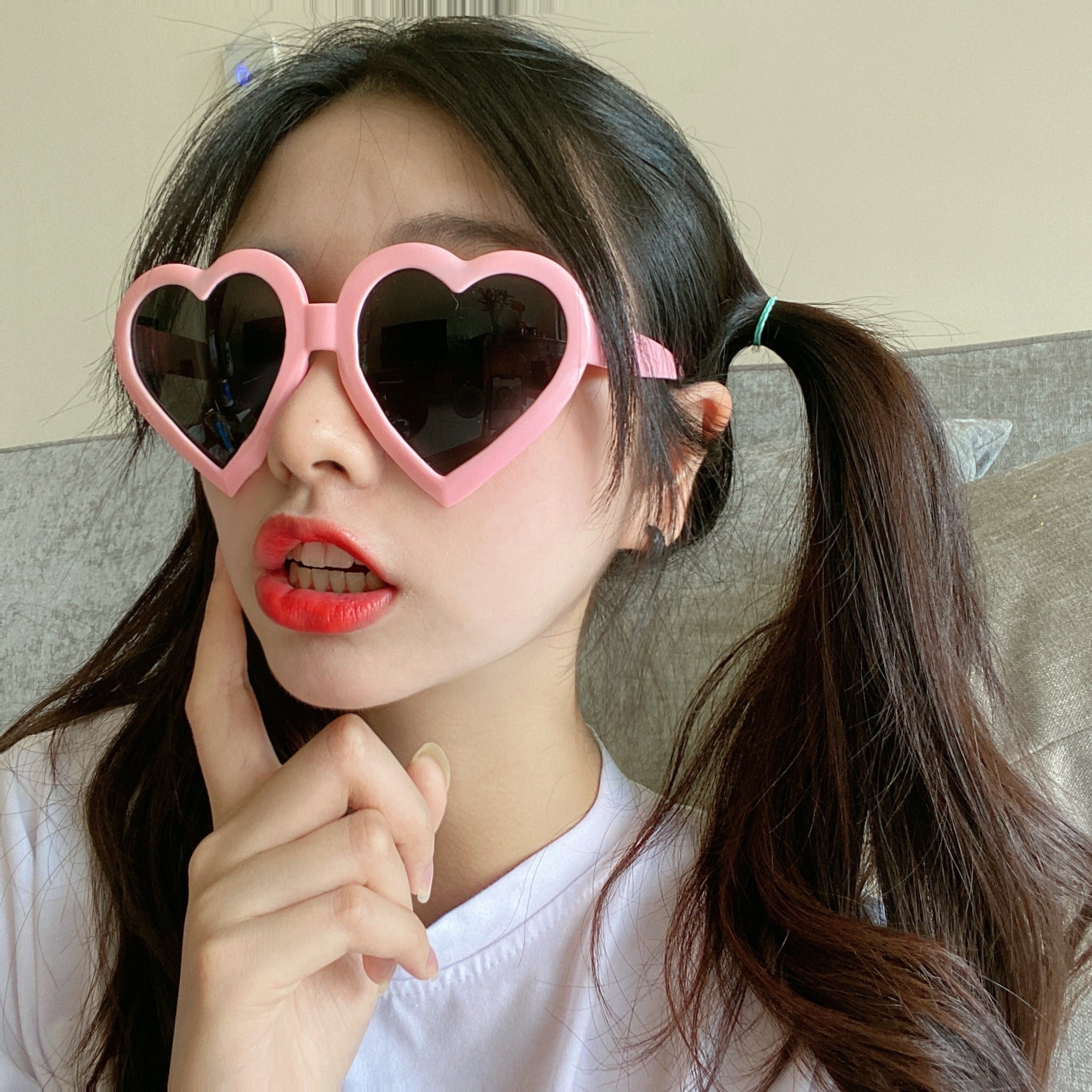 Pink Retro Sunglasses