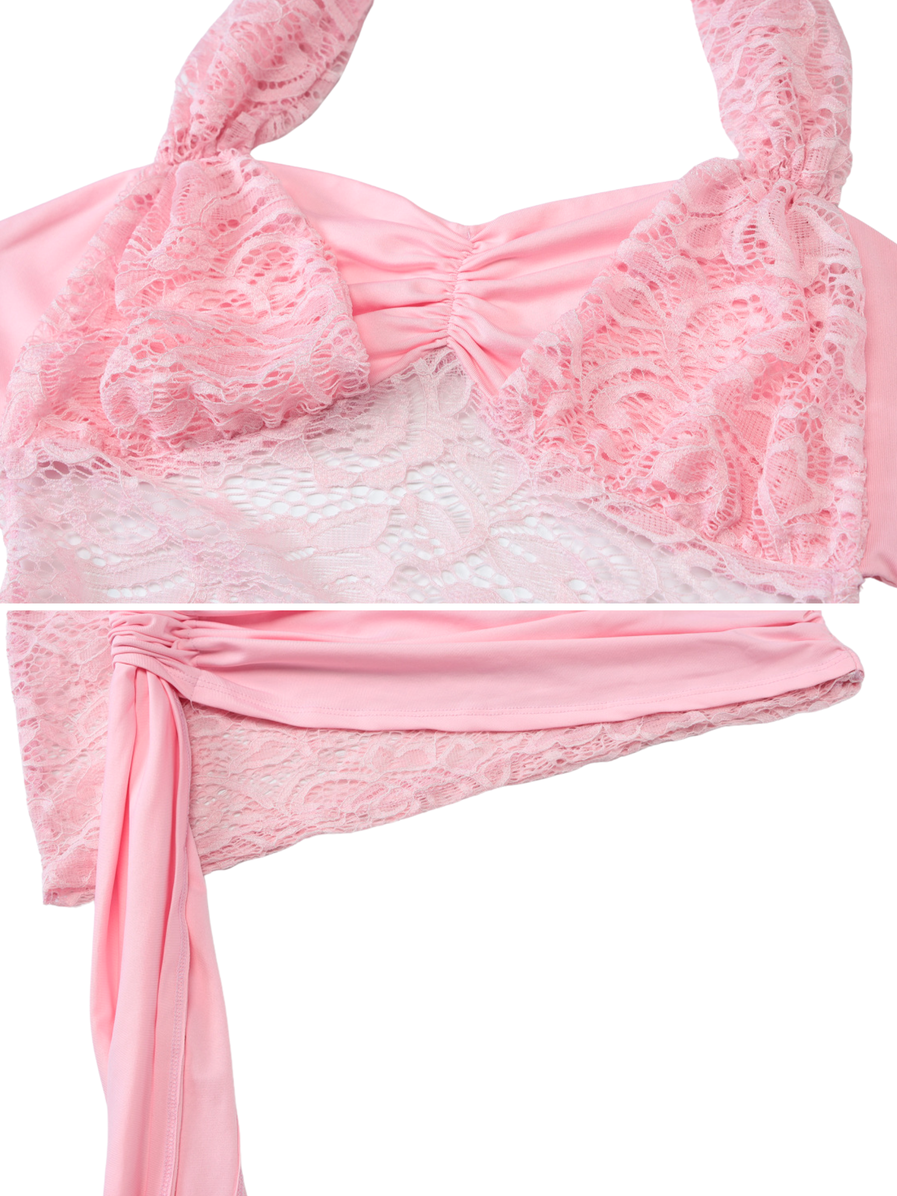 Sabrina Lace Drape Dress