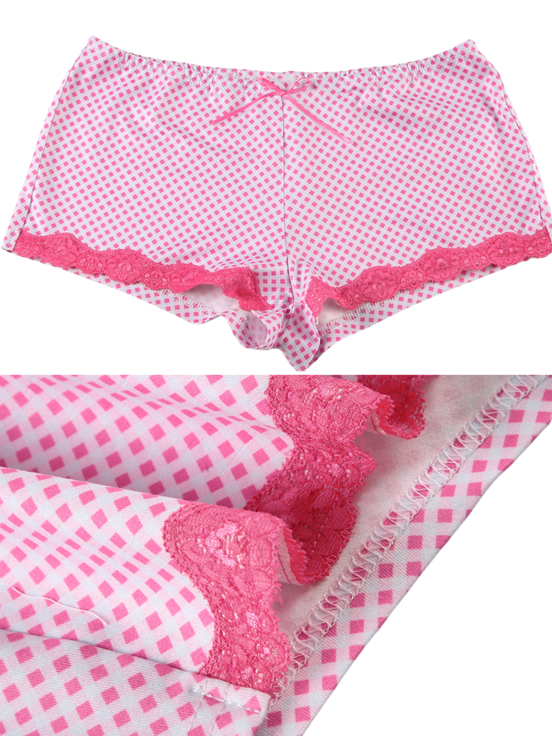 Grace Lace Trim Pajama Set