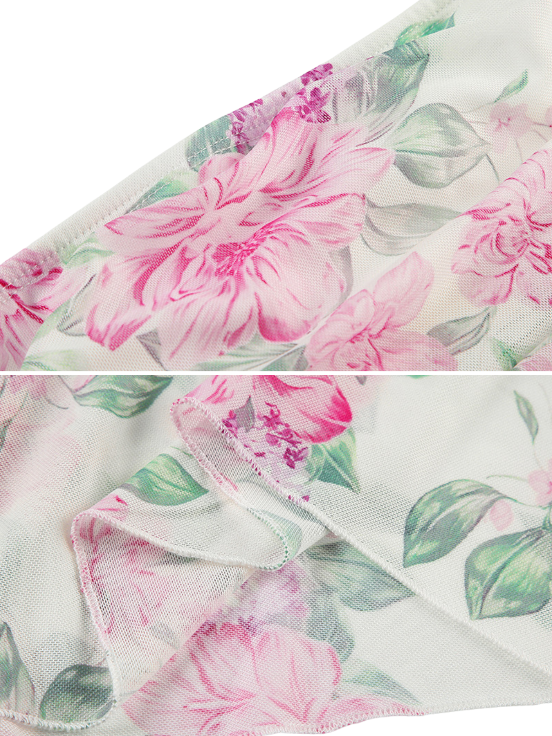 Haley Strapless Floral Dress