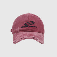 Distressed Denim Baseball Cap