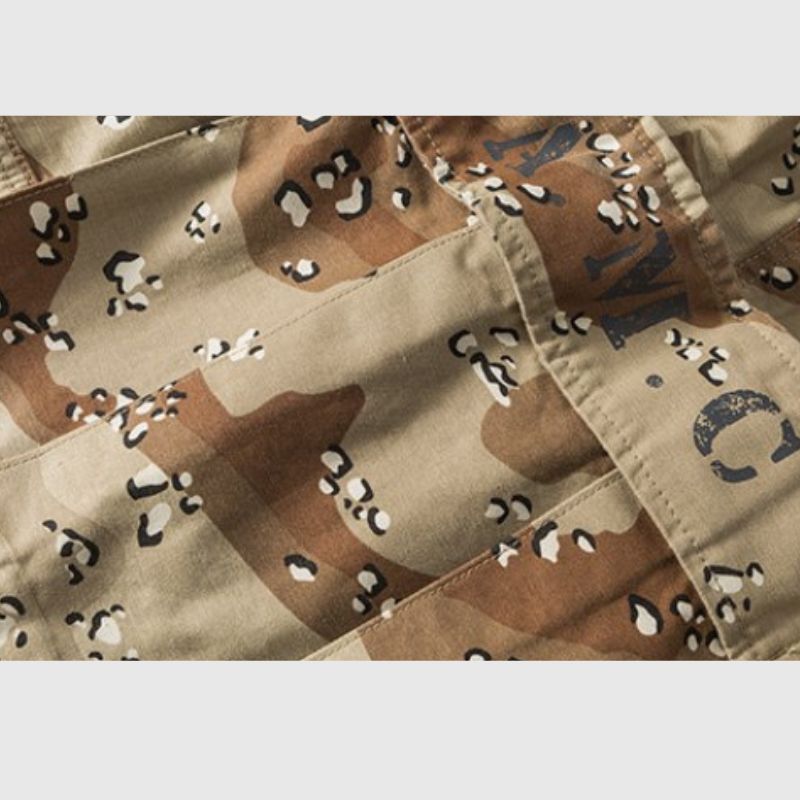 Drawstring Camouflage Shorts