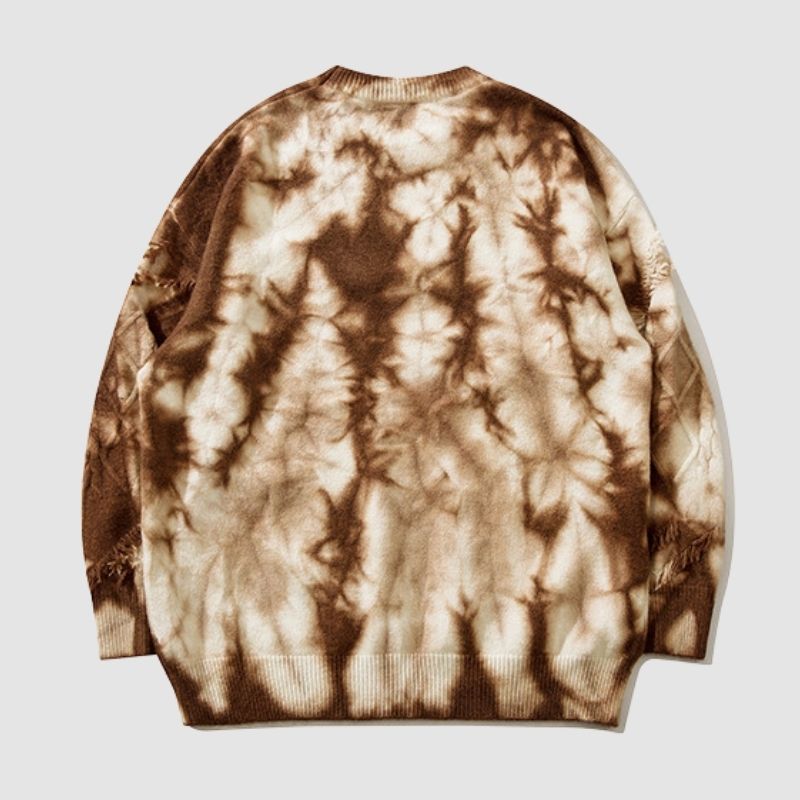 Vintage Tie-Dye Jacquard Pullover