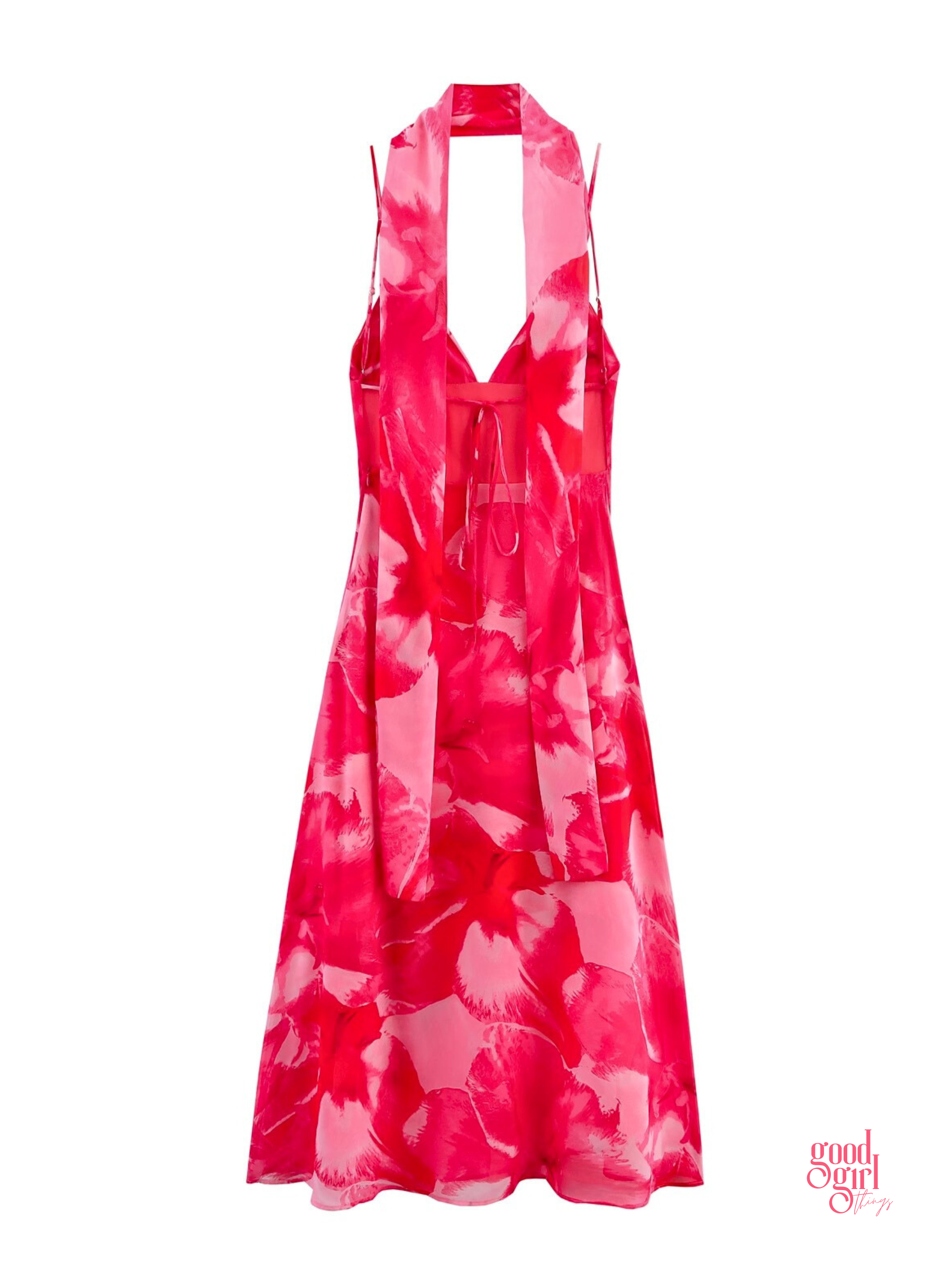 Siya Halter Neck Maxi Dress