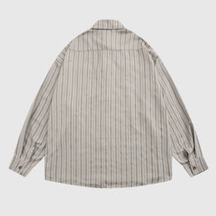 Vintage Vertical Striped Shirt