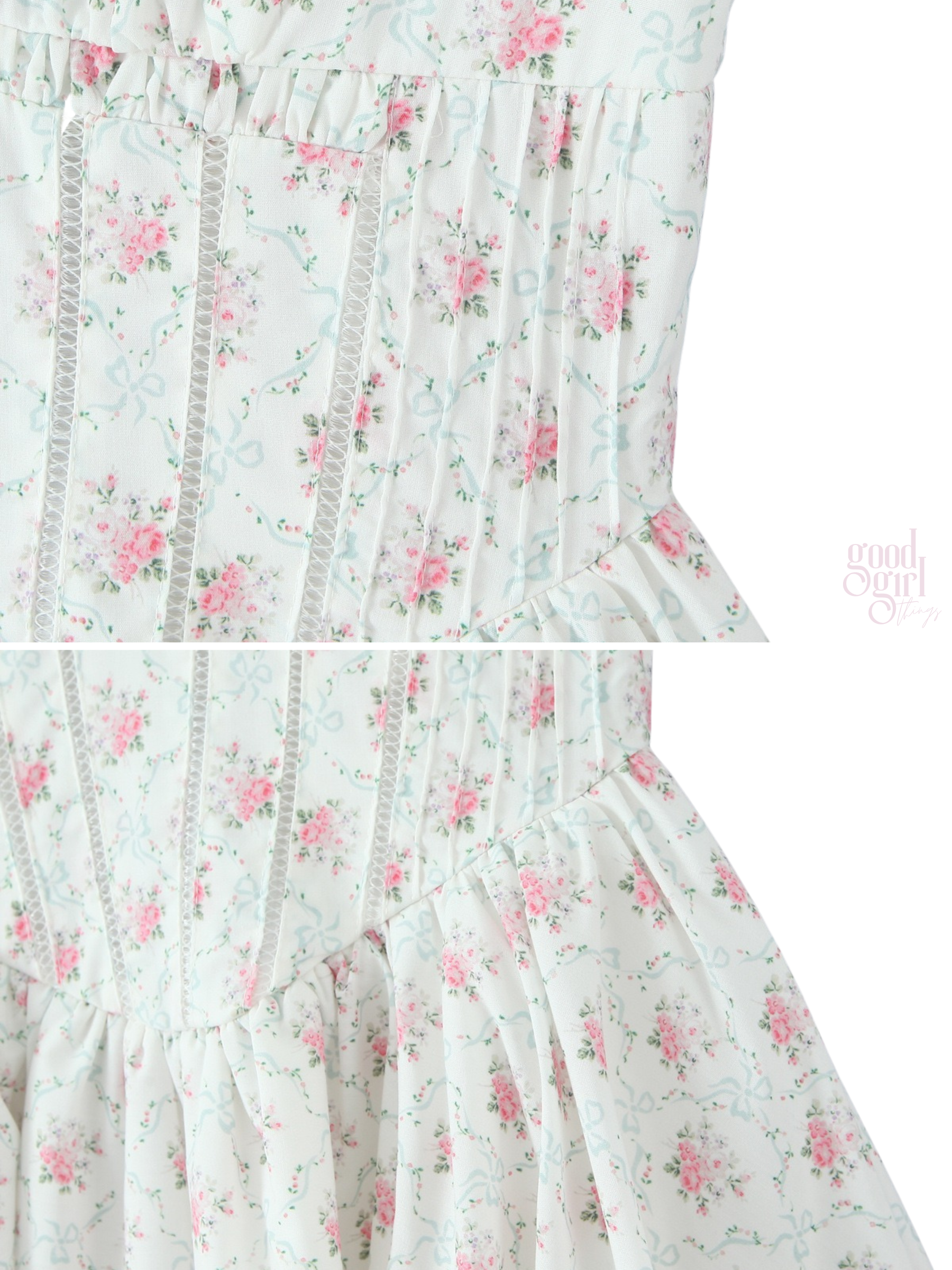 Rosalynn Lace-Trimmed Mini Dress