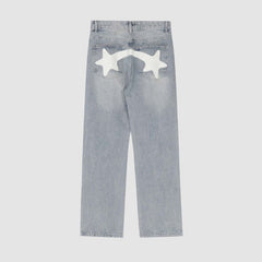 Star Pattern Printed Jeans