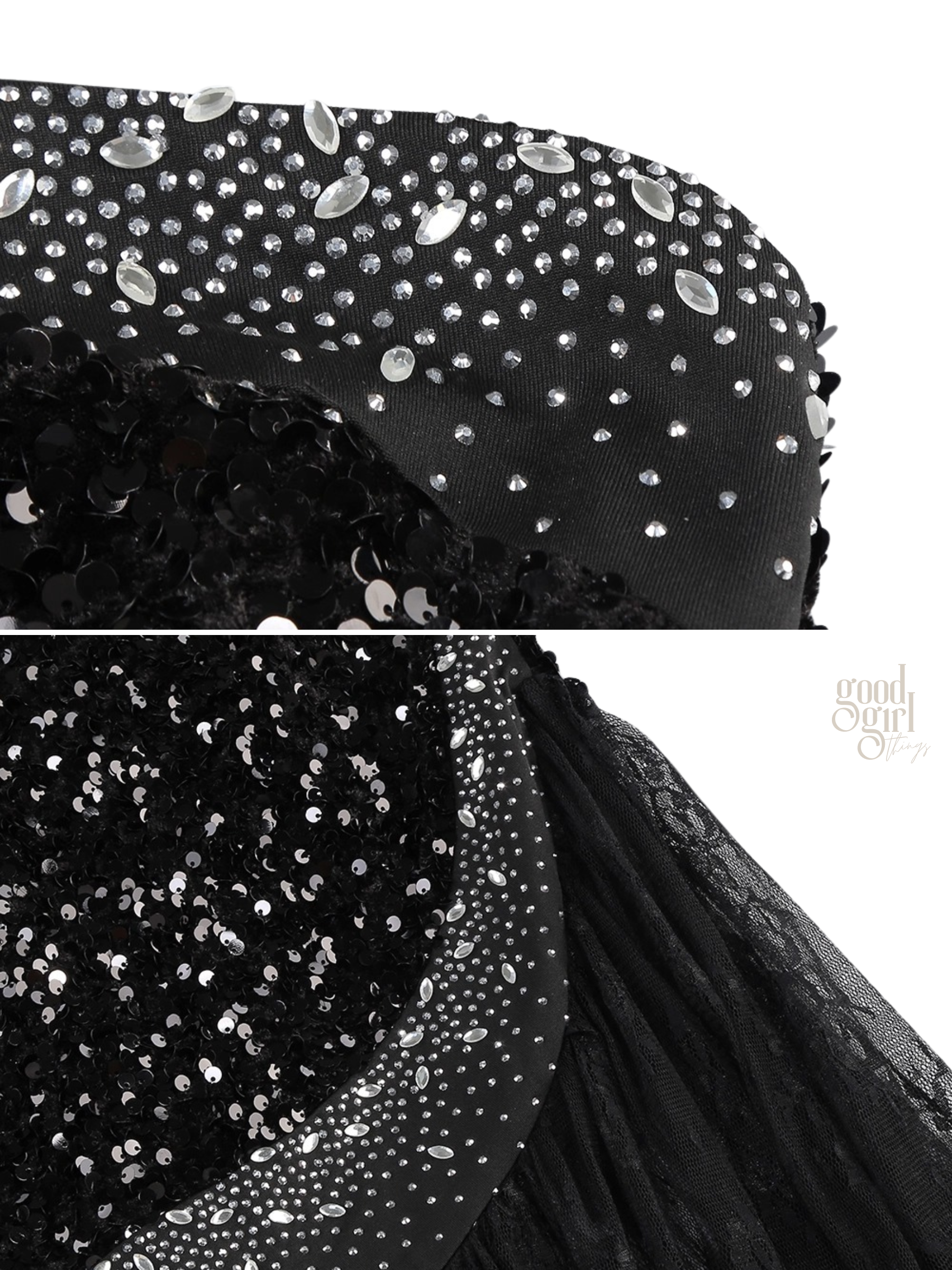 Nola Sequin One Shoulder Lace Dress