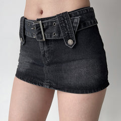 Hot Girl Denim Mini Skirt