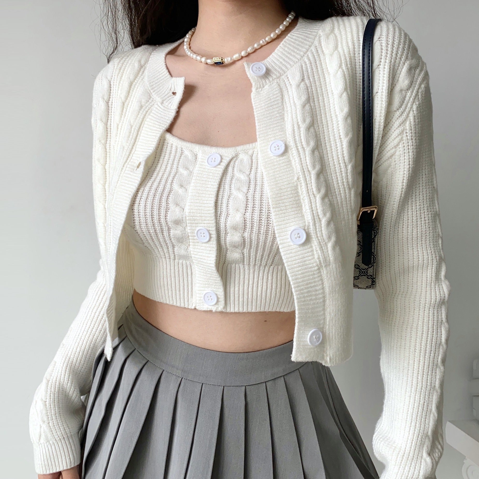 Model Act Knit Two-Piece Set