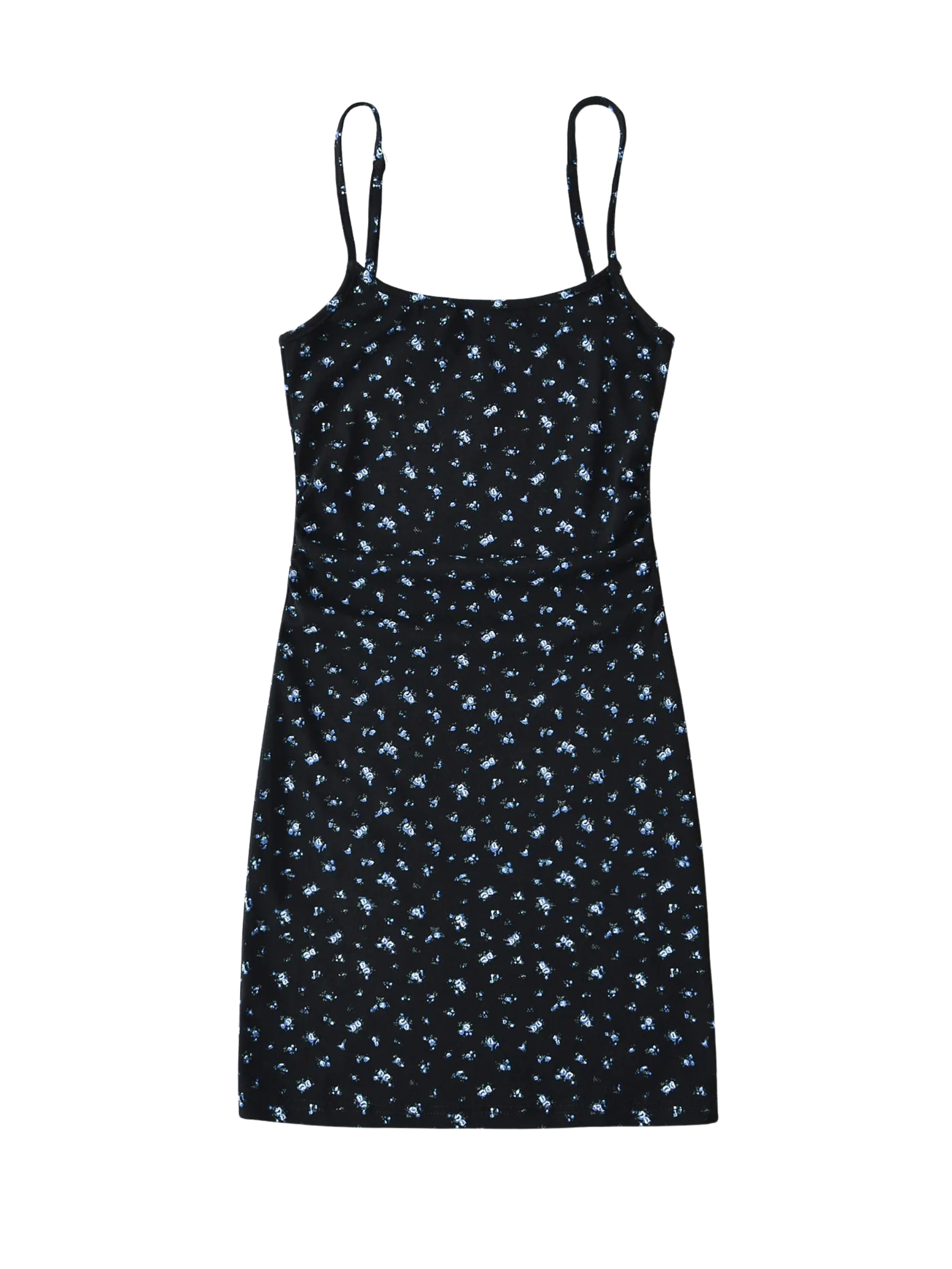 Nika Floral Ribbed Knit Mini Dress