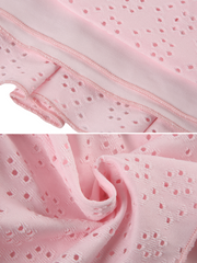 Miarose Eyelet Ruffle Mini Dress