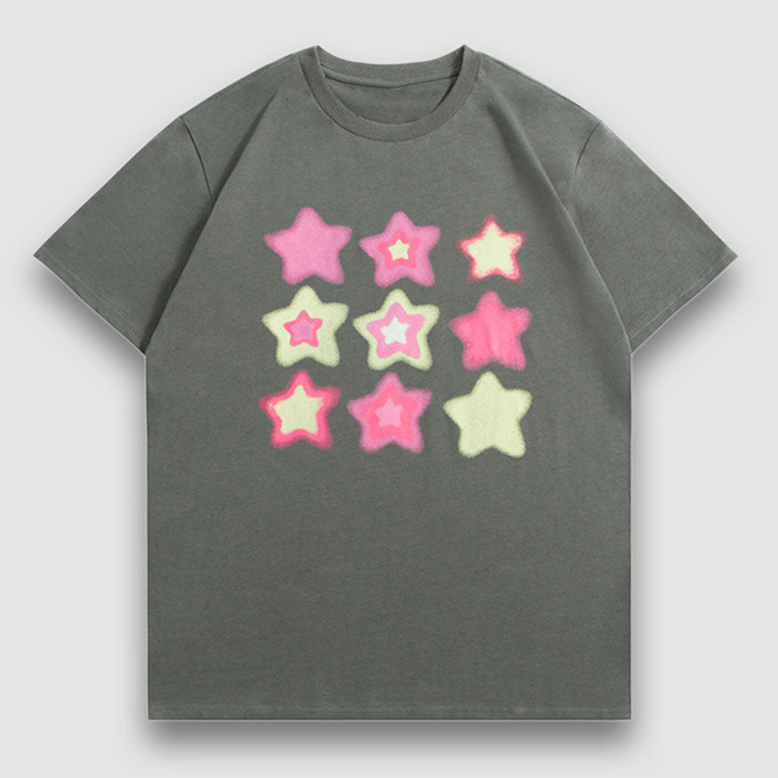 Star Graffiti Print Tee