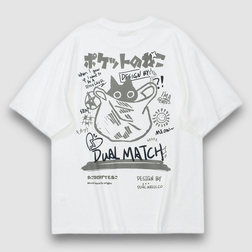 Japanese Style Animes Print Tee