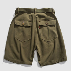 High-Waisted Cargo Shorts