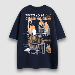 Japanese Style Illustration Print Tee