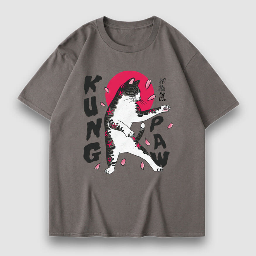 Kung Paw Cartoon Print Tee