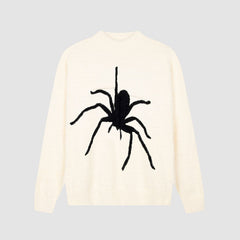 Stylish Spider Pattern Sweater