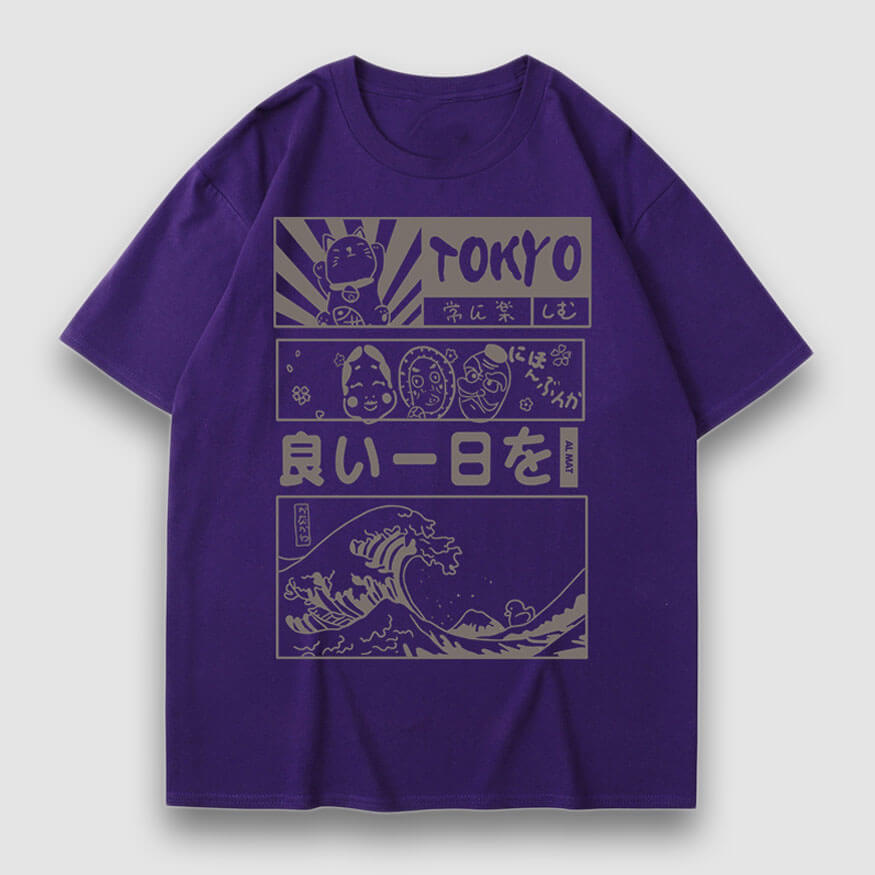 Tokyo Style Cartoon Print Tee