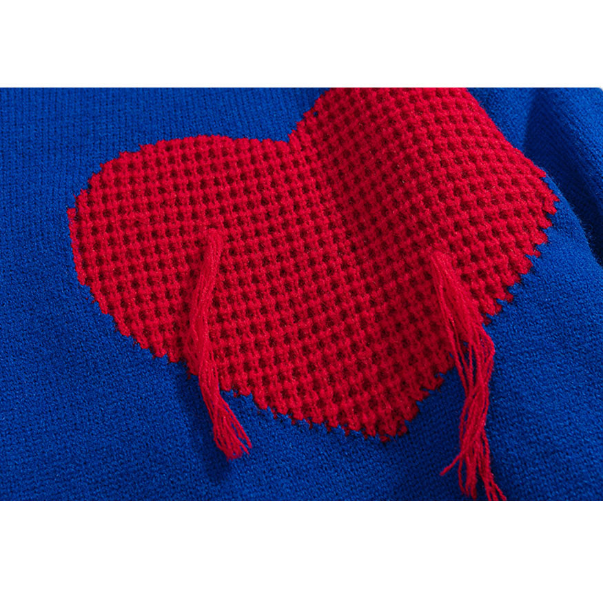 Three Heart Pattern Sweater