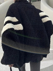 Lambswool Stripe Splice Jacket