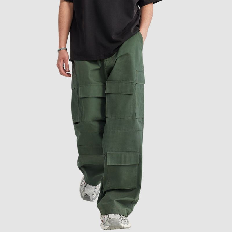 Casual Loose Multi Pocket Patch Cargo Pants