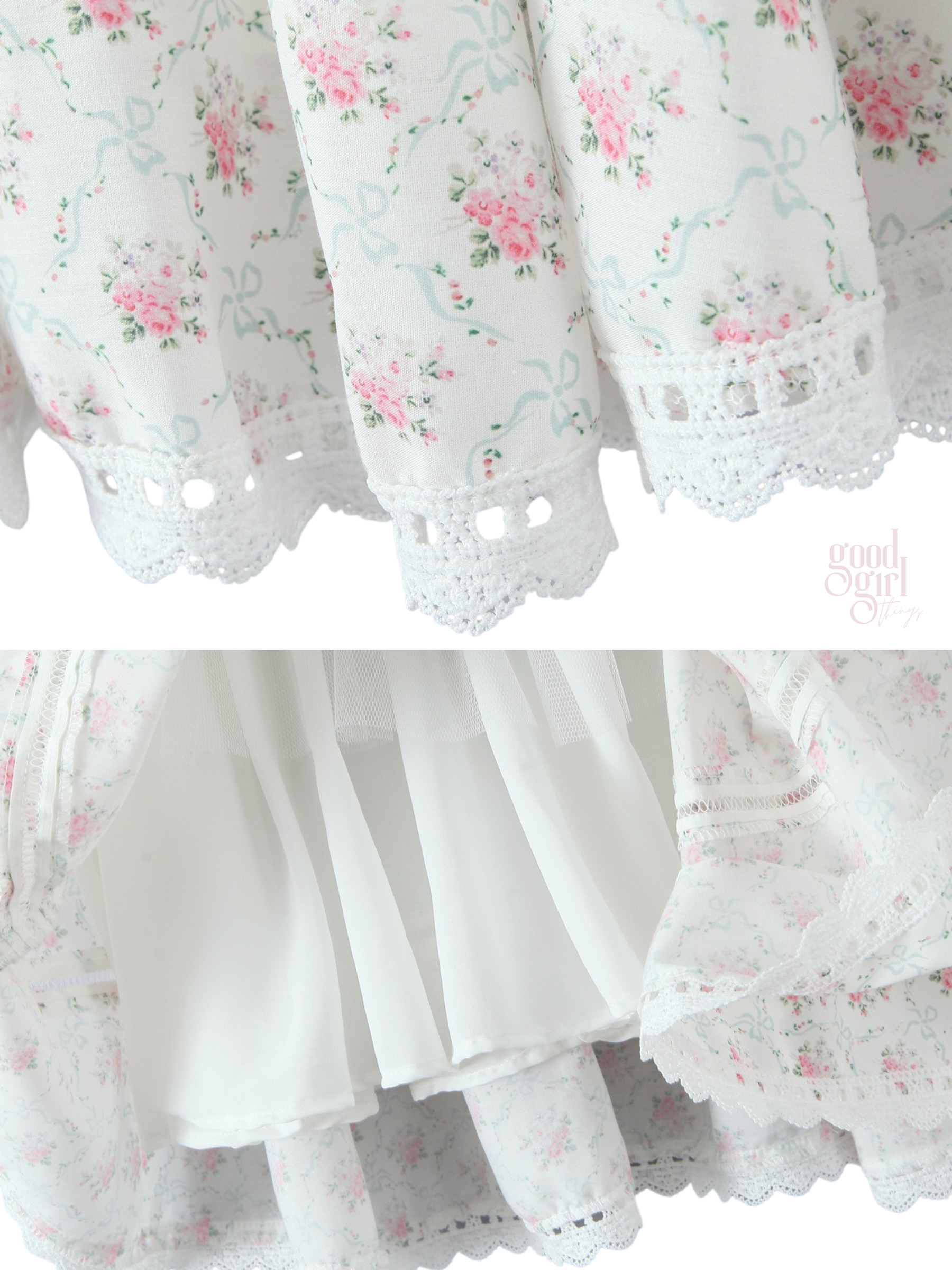 Rosalynn Lace-Trimmed Mini Dress