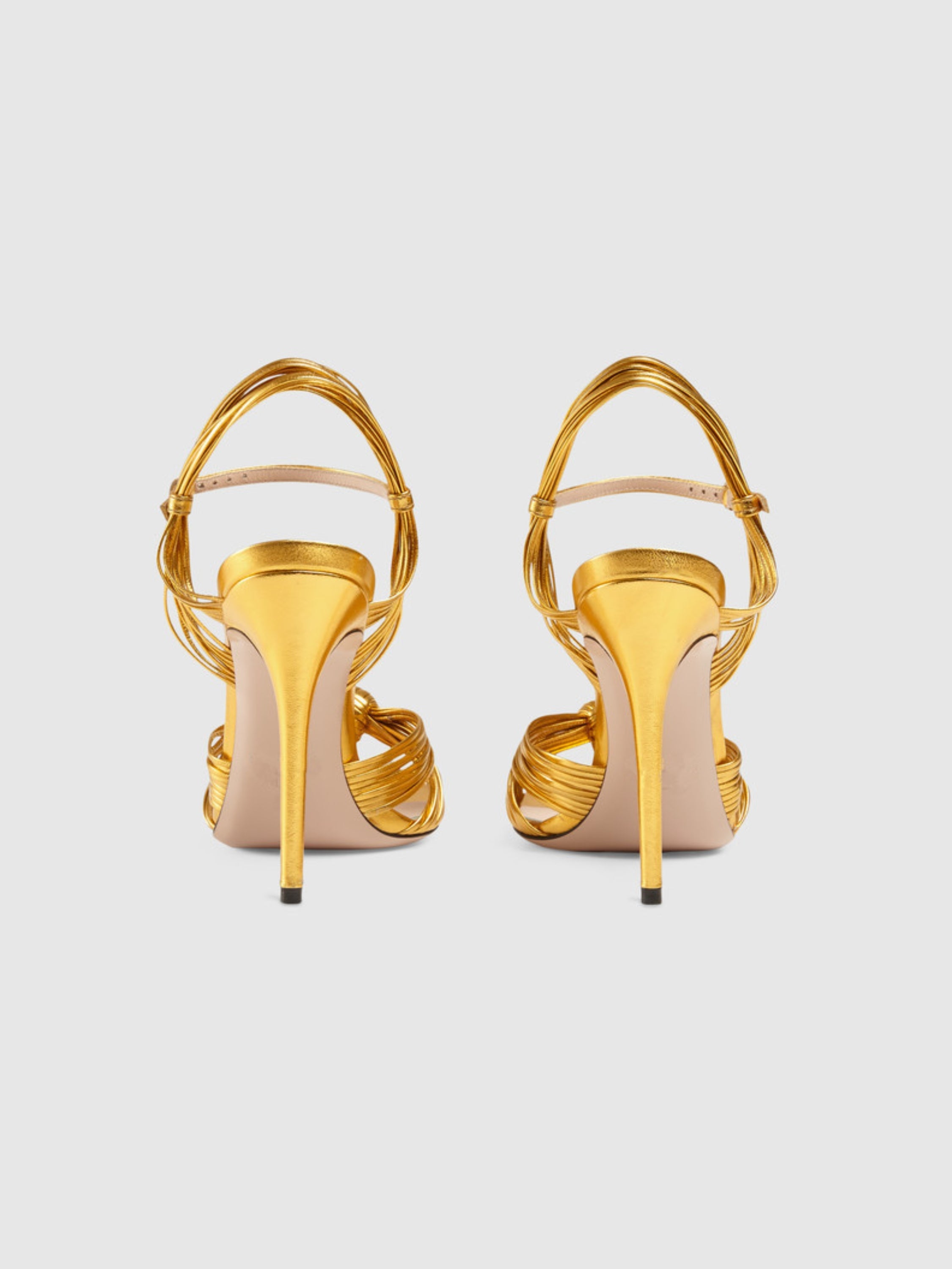 Indiana Metallic High Heel Sandals