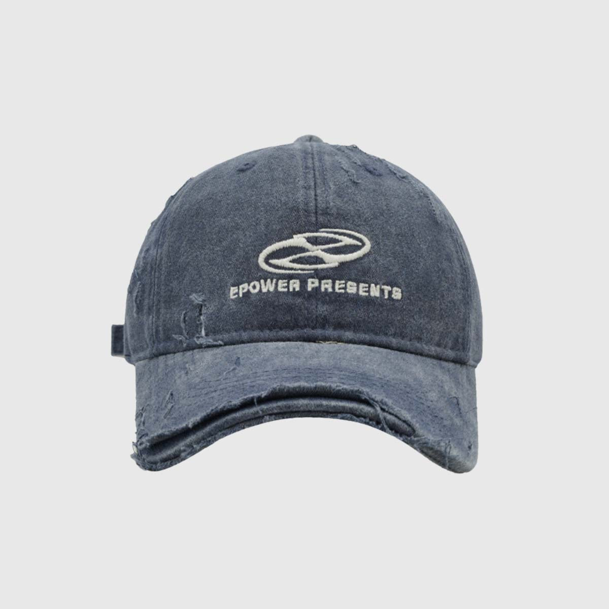 Distressed Denim Baseball Cap