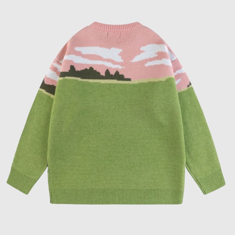 Vintage Cow Cartoon Sweater