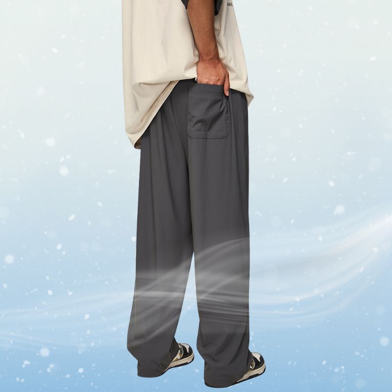 Ice Silk Wide Leg Pants