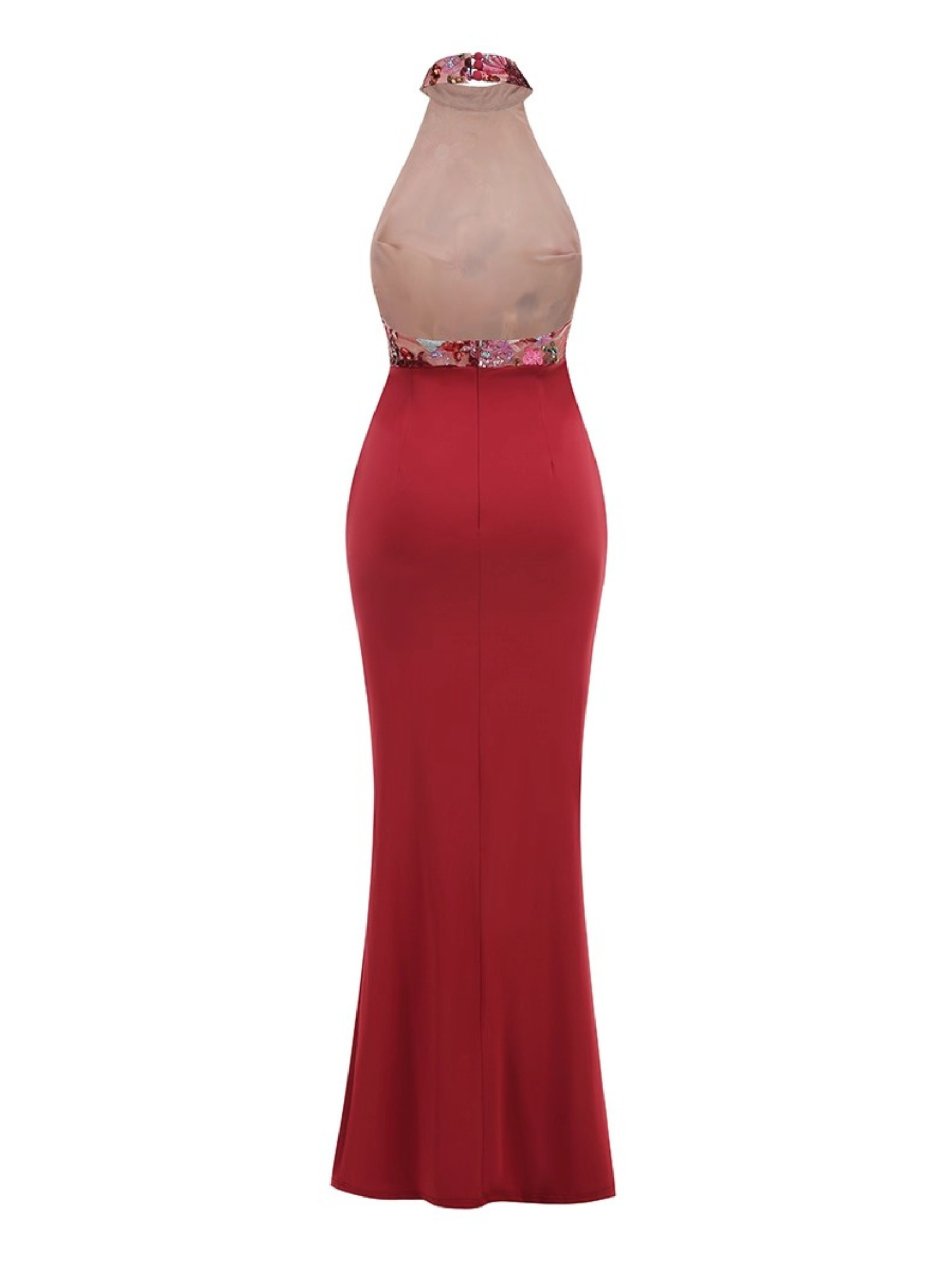 Natalia Sequin Halter Gown
