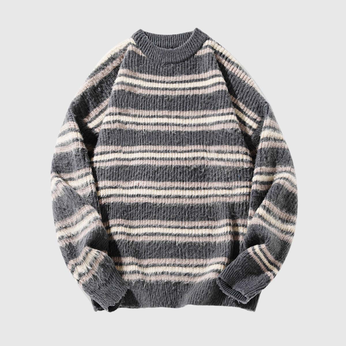 Japanese Striped Knit Sweater