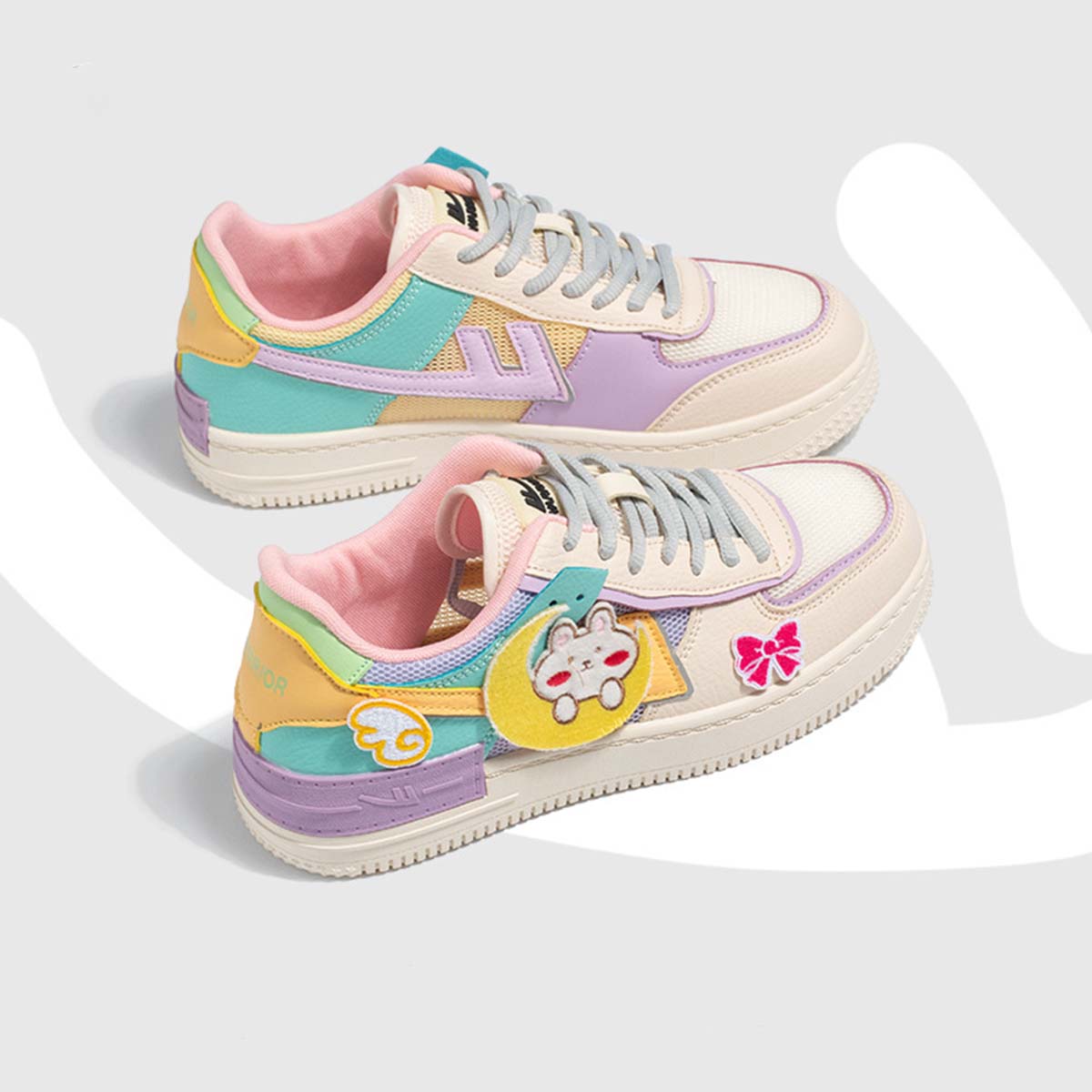 Pastel Cartoon Sneakers