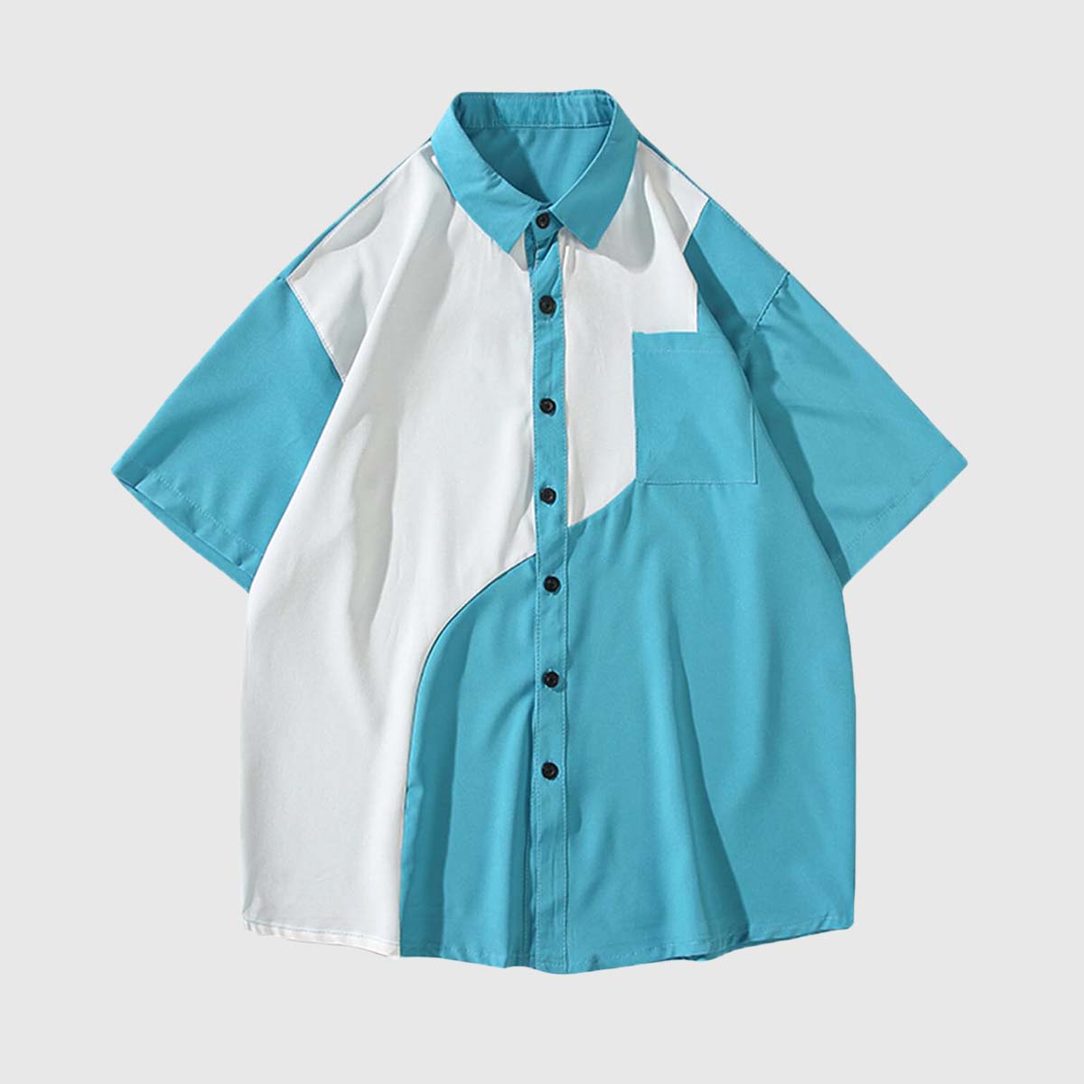 Stylish Two-Tone Casual Shirt