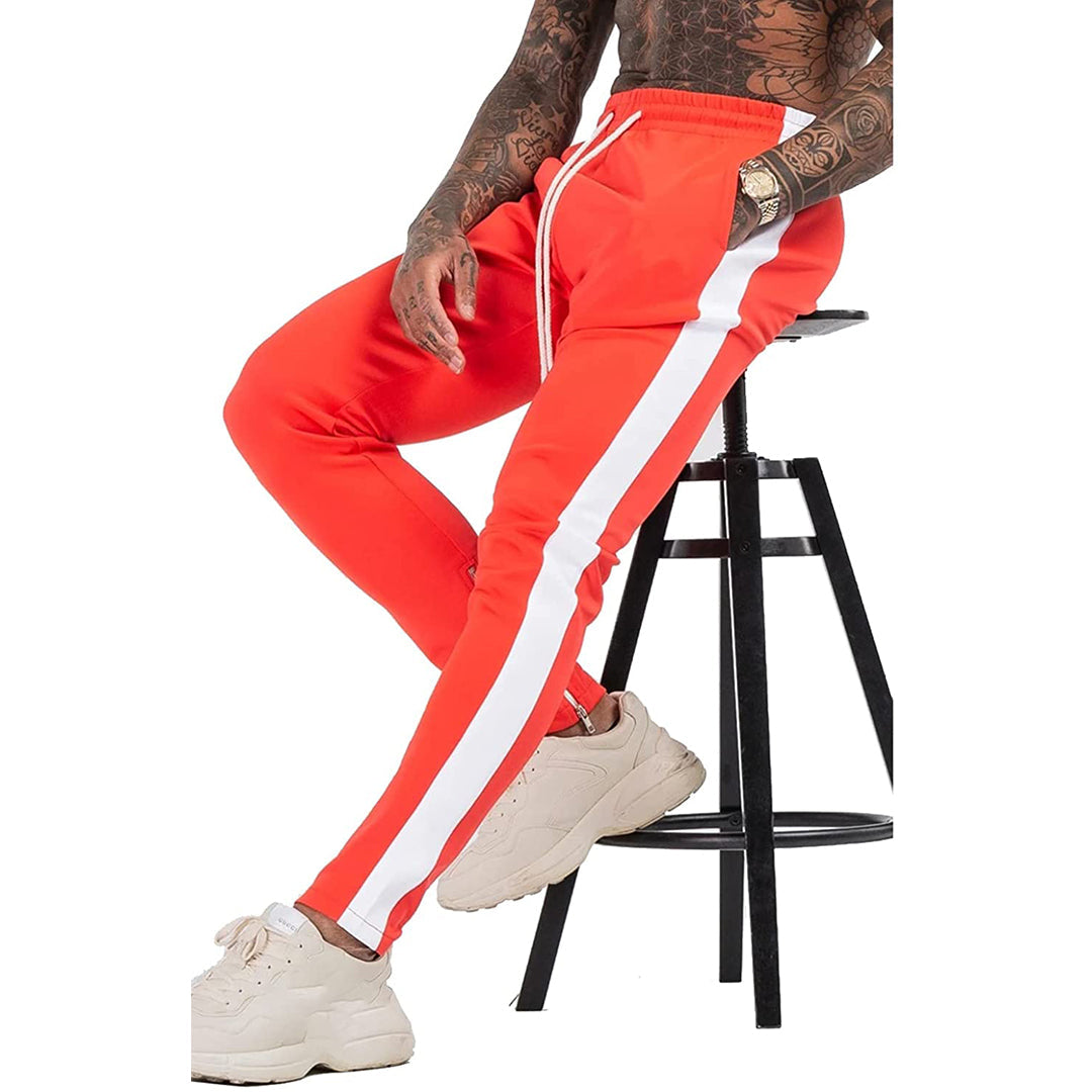 Mens Gym Workout Joggers Pants Tapered