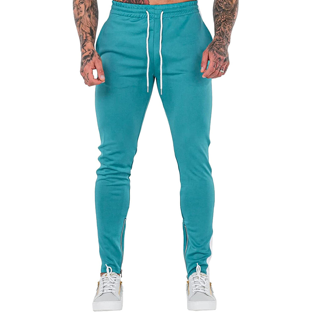 Mens Gym Workout Joggers Pants Tapered